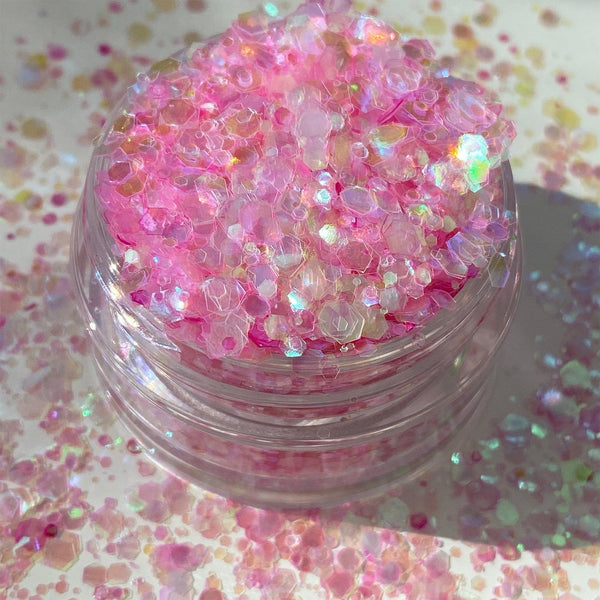 Biodegradable Chunky Glitter 50g Pink Iridescent - Pro GLITZ