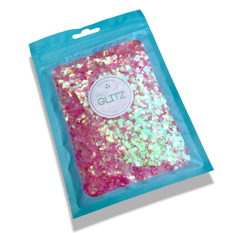 Biodegradable Chunky Glitter 50g Pink Iridescent - Pro GLITZ