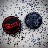 Black Holographic 3mm Stars - Pro GLITZ