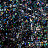 Black Holographic 3mm Stars - Pro GLITZ