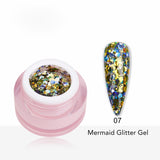 Mermaid Glitter Gel Polish 8ml shade 7 - Pro GLITZ