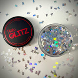 Silver Holographic 3mm GHOSTS - Pro GLITZ