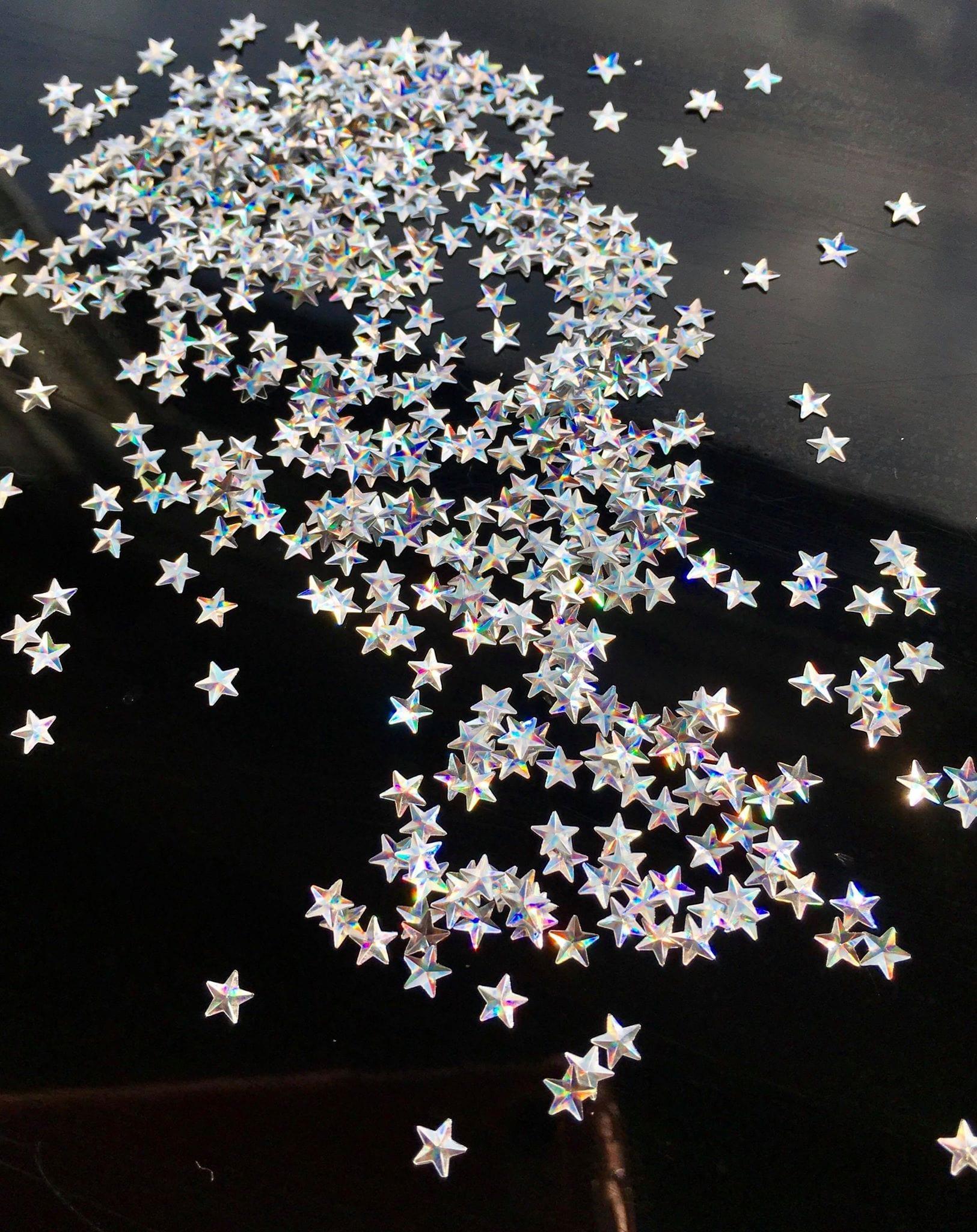 Sterling Silver 3D Holographic Stars - Pro GLITZ